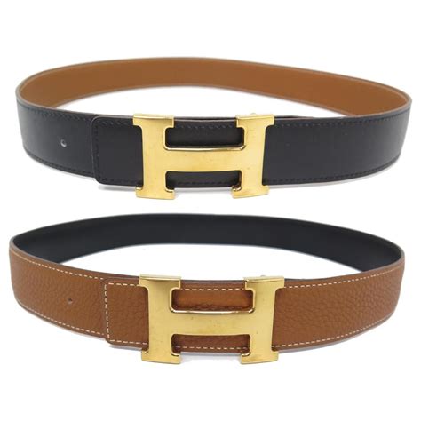 hermes fauve chocolate belt gold h|hermes h buckle belt.